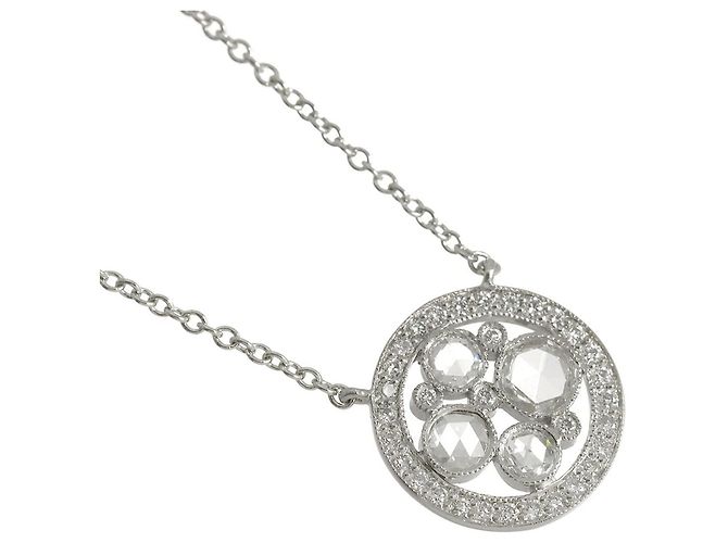 Autre Marque Collana Tiffany & Co. Cobblestone in platino e diamanti - vista 3