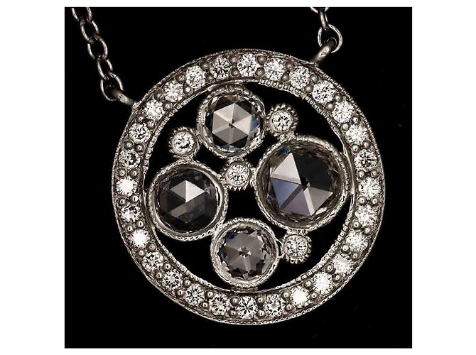 Autre Marque Collana Tiffany & Co. Cobblestone in platino e diamanti - vista 6