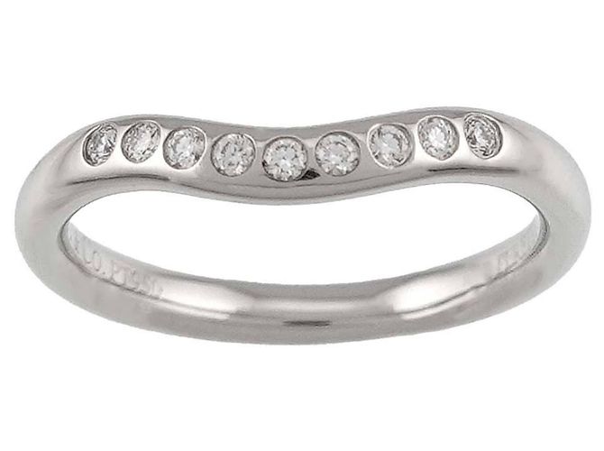Autre Marque Tiffany & Co. Gebogener Ring aus Platin - Ansicht 2