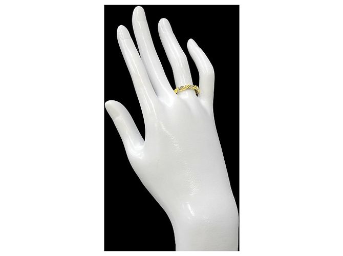 Anello Christian Dior 1 Band in oro giallo e bianco 18K - vista 6