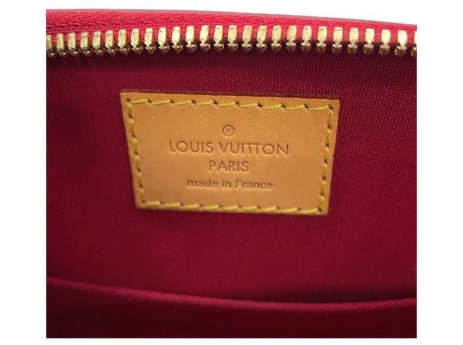 Sac à main Louis Vuitton Monogram Vernis Alma BB Rouge - vue 16