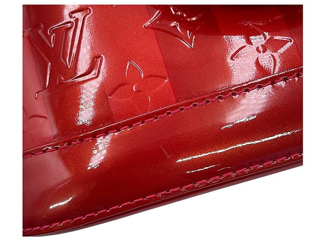 Sac à main Louis Vuitton Monogram Vernis Alma BB Rouge - vue 7