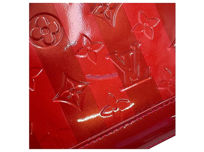 Sac à main Louis Vuitton Monogram Vernis Alma BB Rouge - vue 9