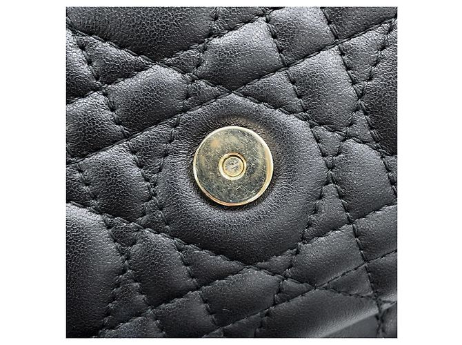 Pouch My Daily Pouch Cannage Christian Dior in pelle d'agnello nera Nero - vista 13