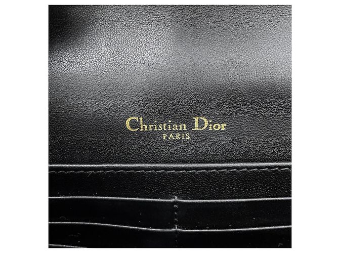 Pouch My Daily Pouch Cannage Christian Dior in pelle d'agnello nera Nero - vista 14