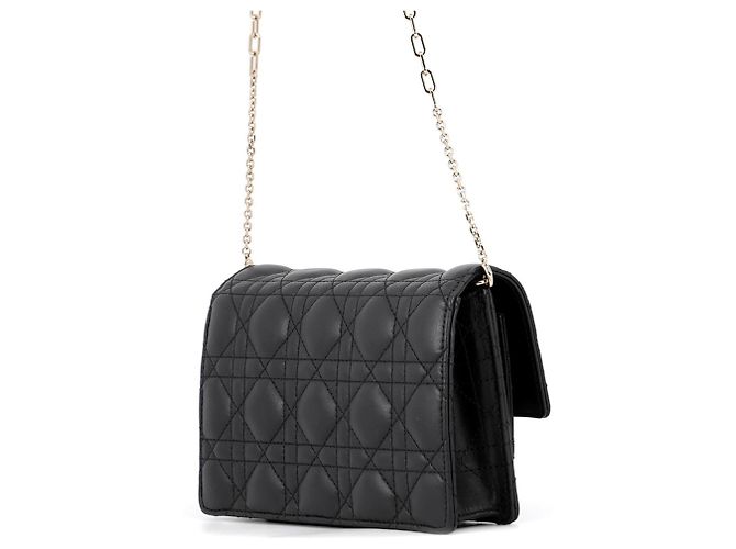 Pouch My Daily Pouch Cannage Christian Dior in pelle d'agnello nera Nero - vista 2
