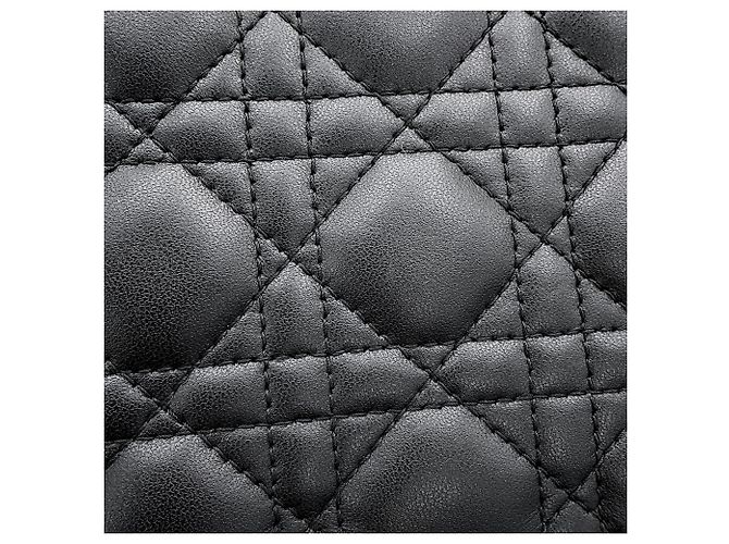 Pouch My Daily Pouch Cannage Christian Dior in pelle d'agnello nera Nero - vista 8