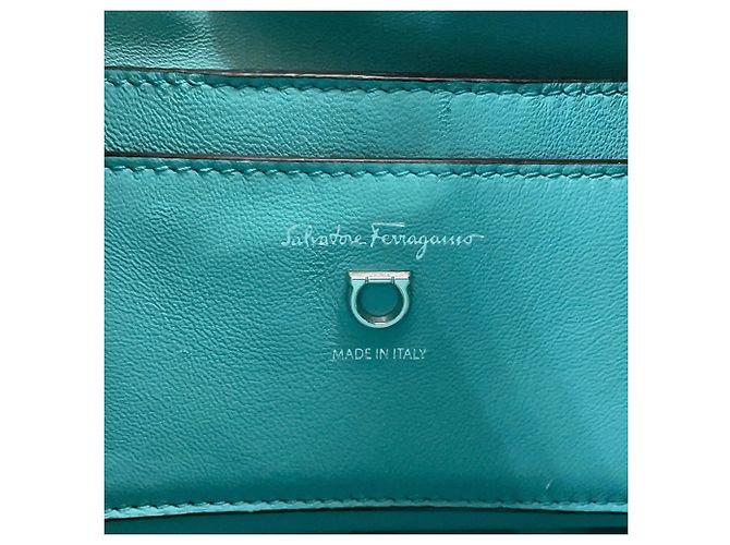 Borsa Salvatore Ferragamo Light Blue Blu chiaro - vista 18