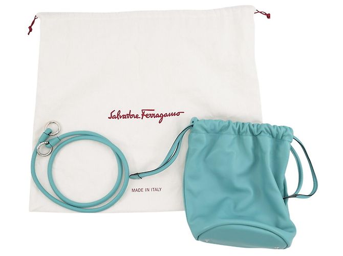 Borsa Salvatore Ferragamo Light Blue Blu chiaro - vista 19