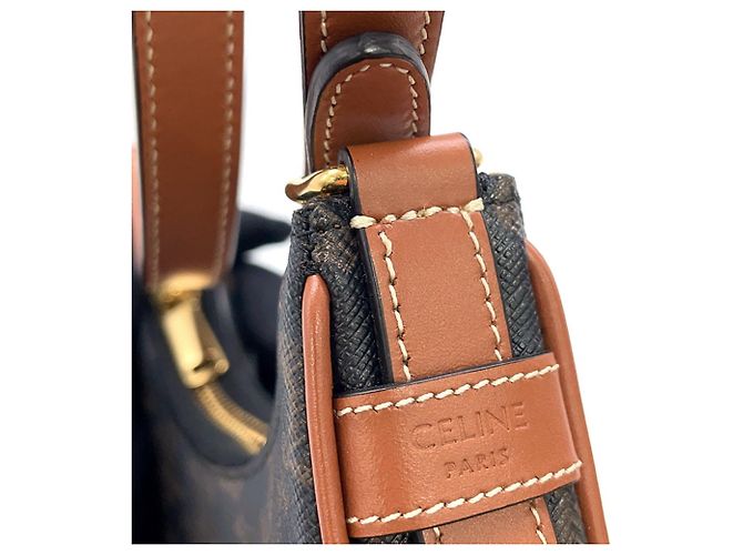 Céline Celine Triomphe Ava Mini Leather Handbag - view 11