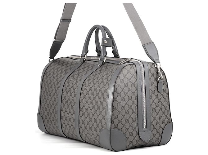Borsa Boston Gucci GG Supreme Ophidia in pelle Marrone - vista 2