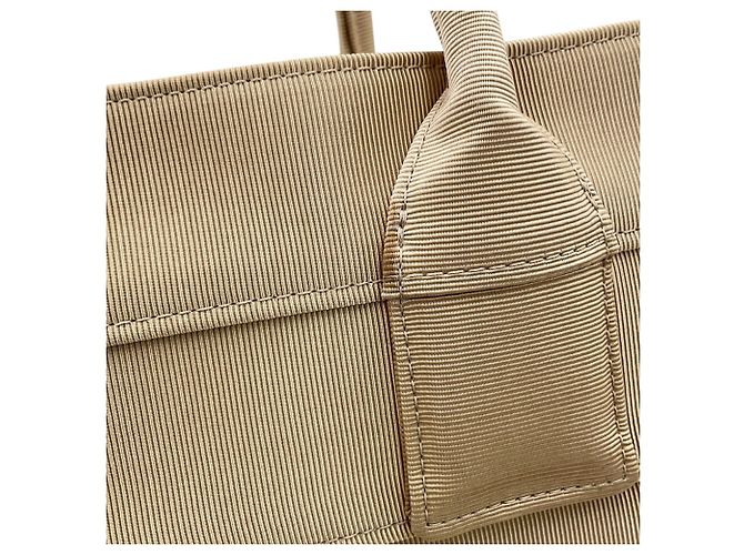 Borsa a mano Beach Small in tela Salvatore Ferragamo Beige - vista 6