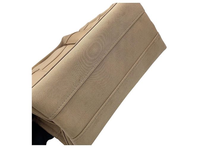 Borsa a mano Beach Small in tela Salvatore Ferragamo Beige - vista 7