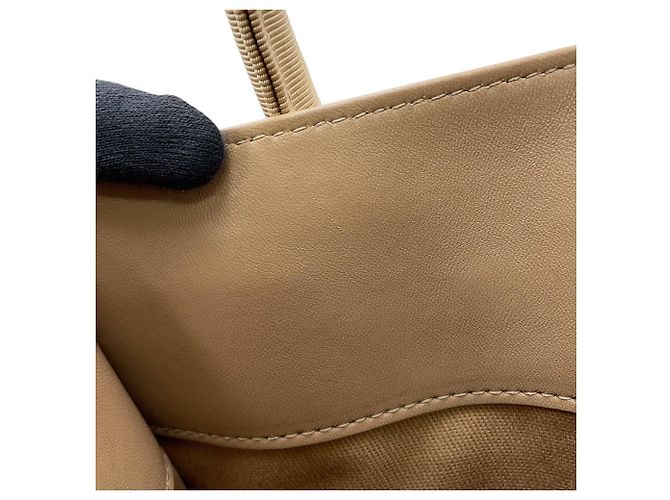Borsa a mano Beach Small in tela Salvatore Ferragamo Beige - vista 8
