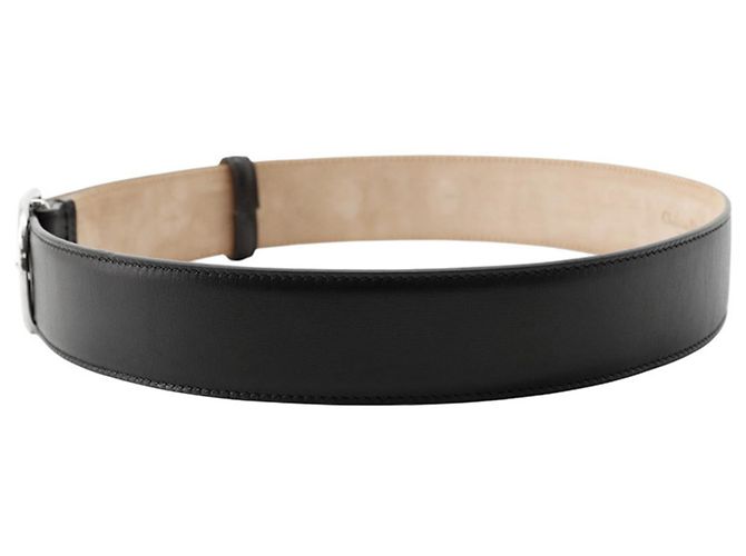 Cintura in pelle nera Christian Dior Nero - vista 2
