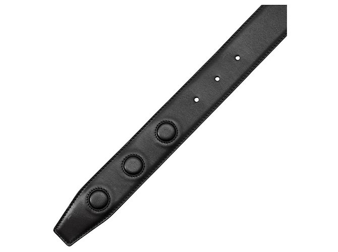 Cintura in pelle nera Christian Dior Nero - vista 5