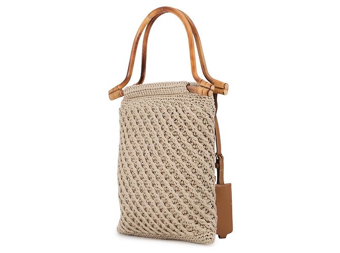 Prada Mini-Handtasche aus Häkeloptik Braun - Ansicht 2