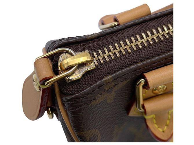 Bolsa Louis Vuitton Monogram Nano Speedy Marrom - vista 11
