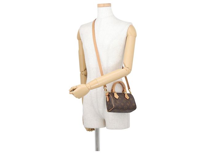 Bolsa Louis Vuitton Monogram Nano Speedy Marrom - vista 5