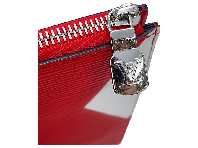 Louis Vuitton Epi Pochette Jour GM Clutch Bag Rosso - vista 11