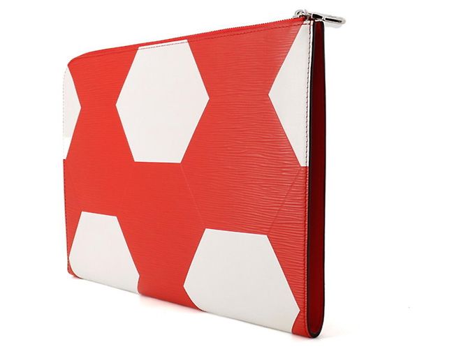 Louis Vuitton Epi Pochette Jour GM Clutch Bag Rosso - vista 2