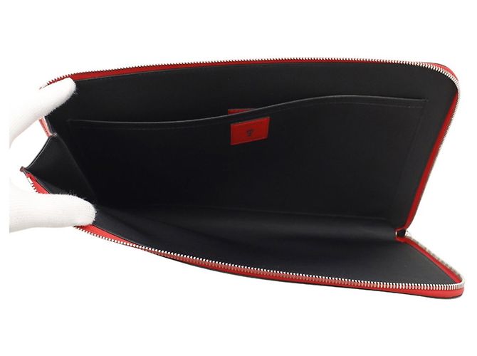 Louis Vuitton Epi Pochette Jour GM Clutch Bag Rosso - vista 5