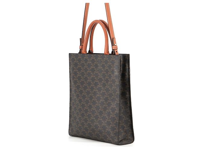 Céline Celine Triomphe Small Vertical Cabas Leather Handbag - view 2
