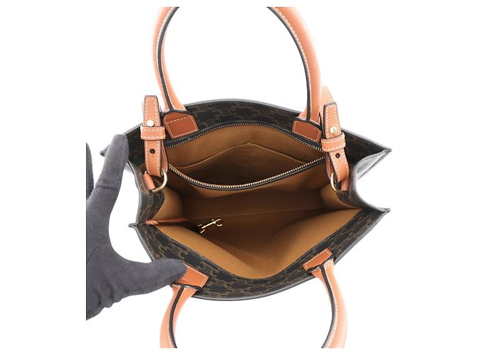 Céline Celine Triomphe Small Vertical Cabas Leather Handbag - view 6