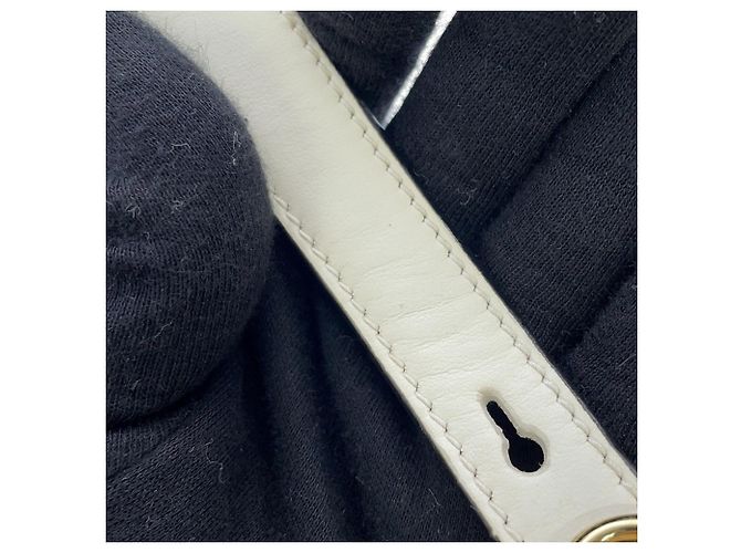 Prada Arche Small Schultertasche aus weißem Leder - Ansicht 14