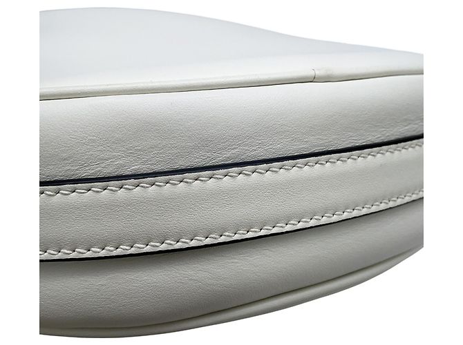 Prada Arche Small Schultertasche aus weißem Leder - Ansicht 9