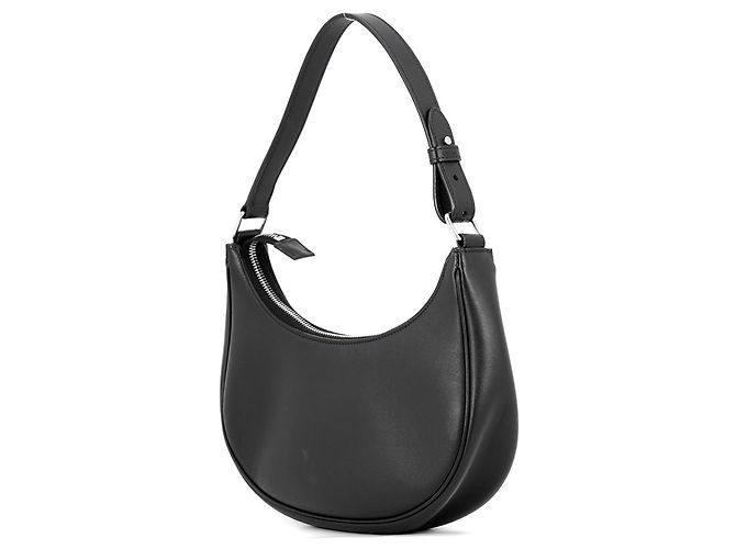Céline Borsa a spalla Celine Ava in pelle Nero Bianco - vista 2
