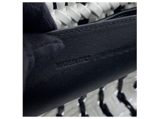 Borsa Balenciaga Bistro XXS Nero Bianco - vista 15
