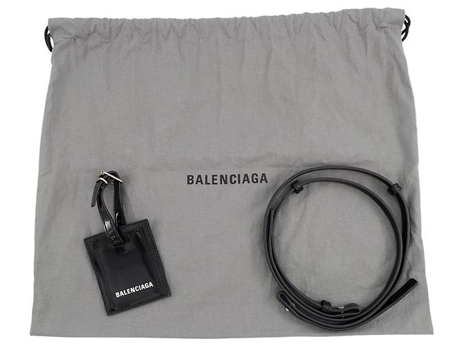 Borsa Balenciaga Bistro XXS Nero Bianco - vista 16