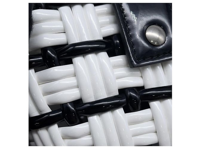 Borsa Balenciaga Bistro XXS Nero Bianco - vista 7