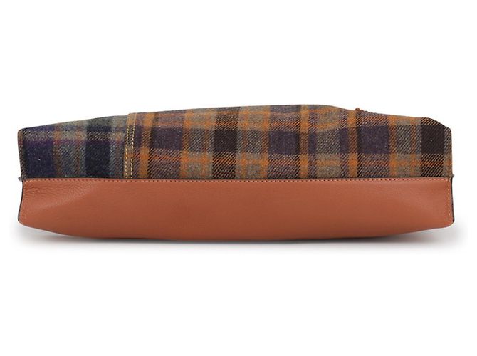 Loewe Schultertasche mit Karomuster Braun Mehrfarben - Ansicht 3