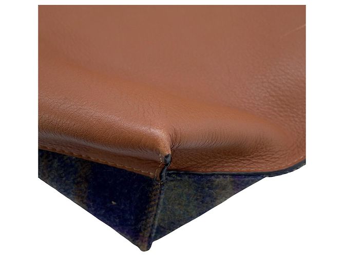Loewe Schultertasche mit Karomuster Braun Mehrfarben - Ansicht 6