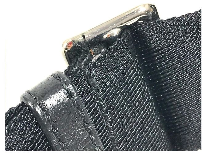 Jimmy Choo Juno Mesh Crossbody-Tasche mit Logo Schwarz Weiß - Ansicht 16