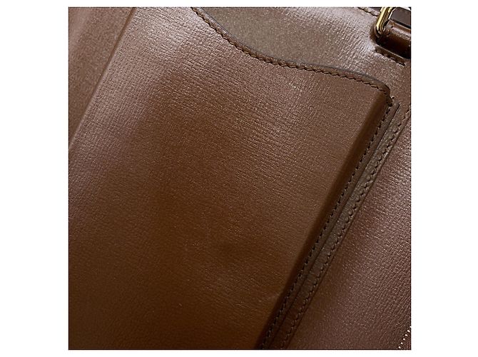Gucci GG Supreme Lederhandtasche Braun - Ansicht 11