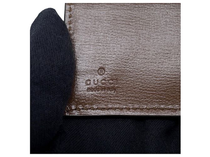 Gucci GG Supreme Lederhandtasche Braun - Ansicht 15