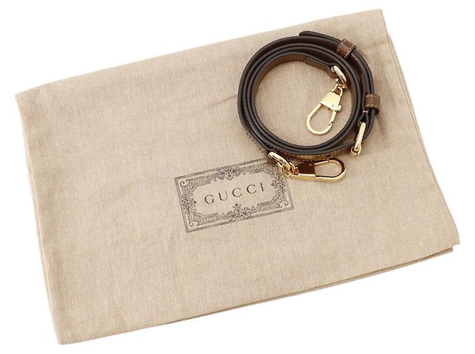 Gucci GG Supreme Lederhandtasche Braun - Ansicht 16