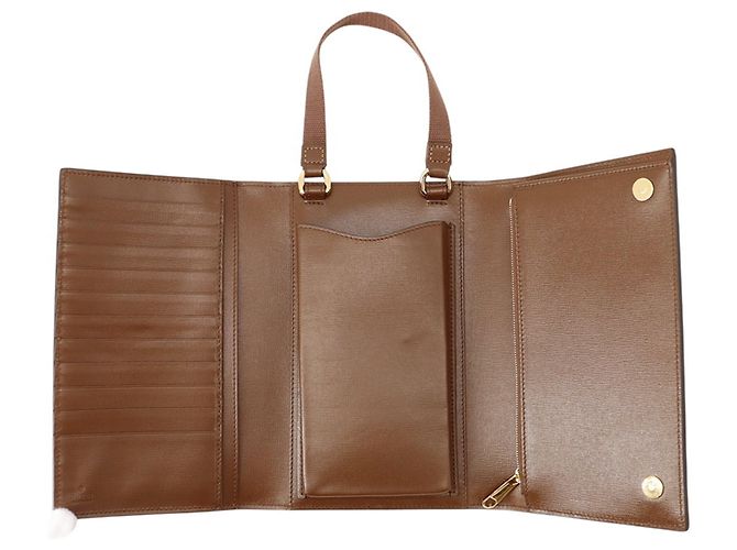 Gucci GG Supreme Lederhandtasche Braun - Ansicht 6
