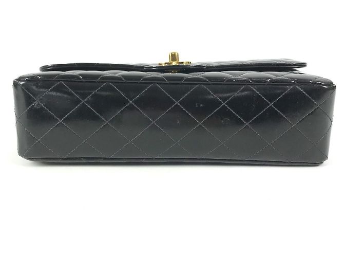 Chanel Vintage Handtasche mit oberem Griff Schwarz - Ansicht 5