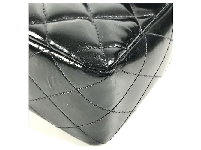 Chanel Vintage Handtasche mit oberem Griff Schwarz - Ansicht 6