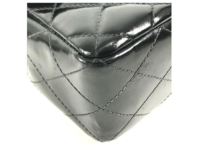 Chanel Vintage Handtasche mit oberem Griff Schwarz - Ansicht 7