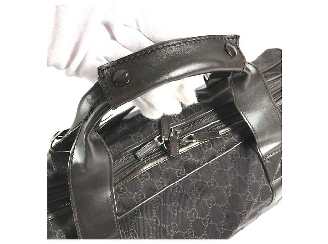 Gucci Boston Bag braun mit GG-Logo - Ansicht 8