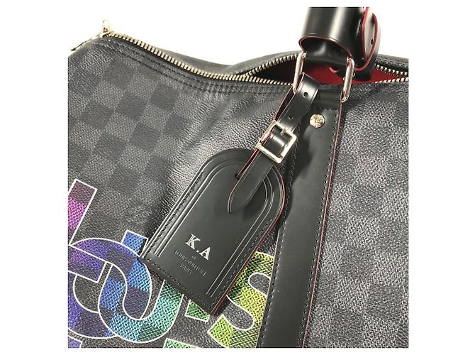 Keepall Bolso Boston Louis Vuitton Damier Graphite Negro - vista 10