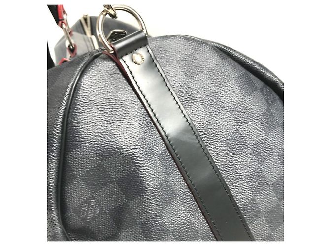 Keepall Bolso Boston Louis Vuitton Damier Graphite Negro - vista 11