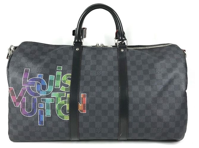 Keepall Bolso Boston Louis Vuitton Damier Graphite Negro - vista 2