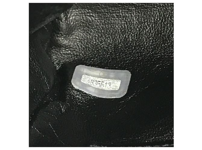 Sac à main cabas Chanel Vintage CC Coco Mark Logo Noir Blanc - vue 15