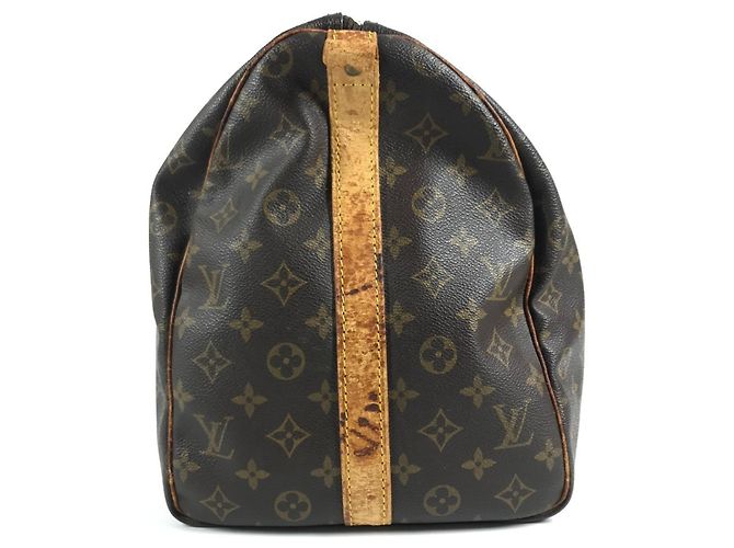 Louis Vuitton Monogram Keepall Bandoulière 50 Reisetasche Braun - Ansicht 13